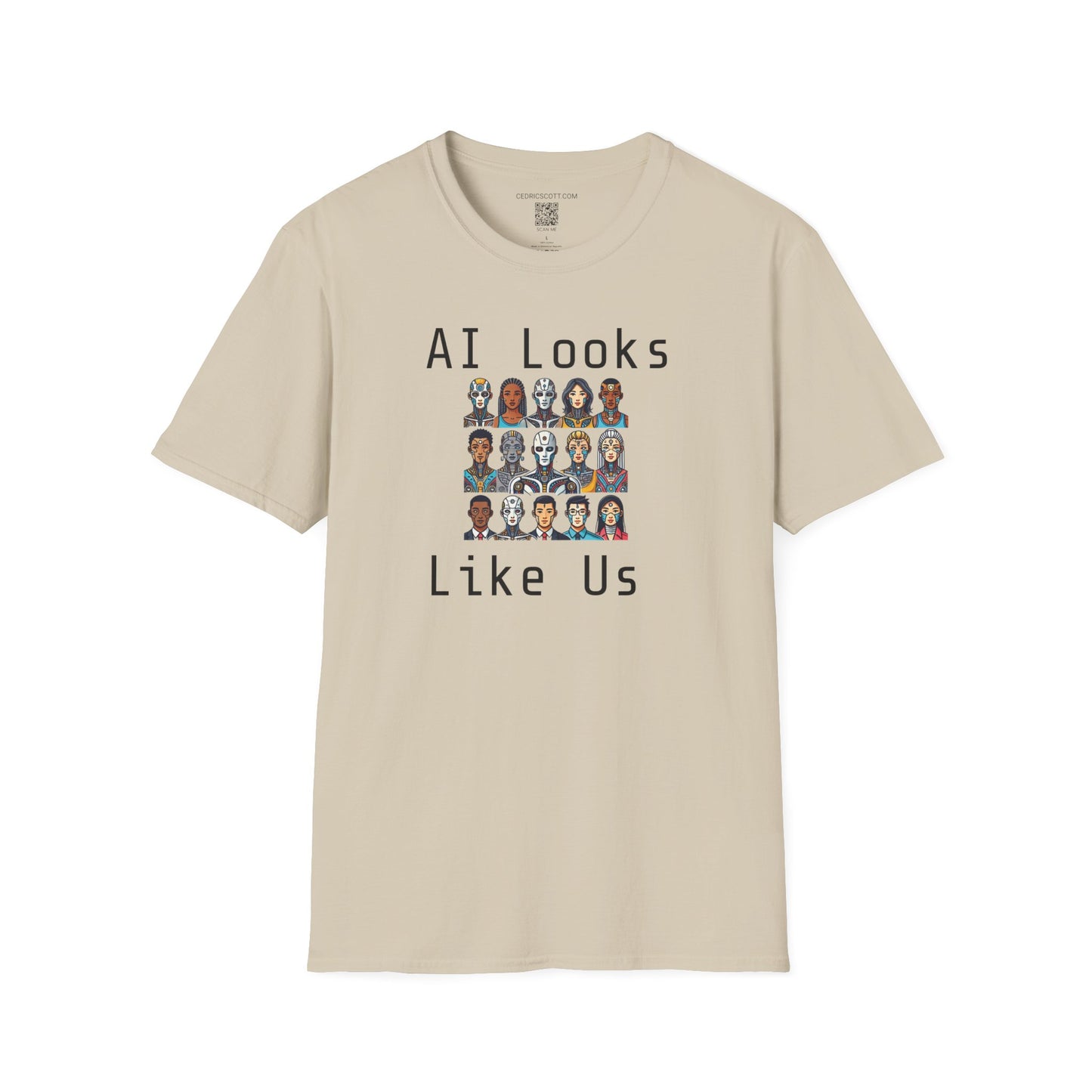 "AI Looks Like Us" Tee