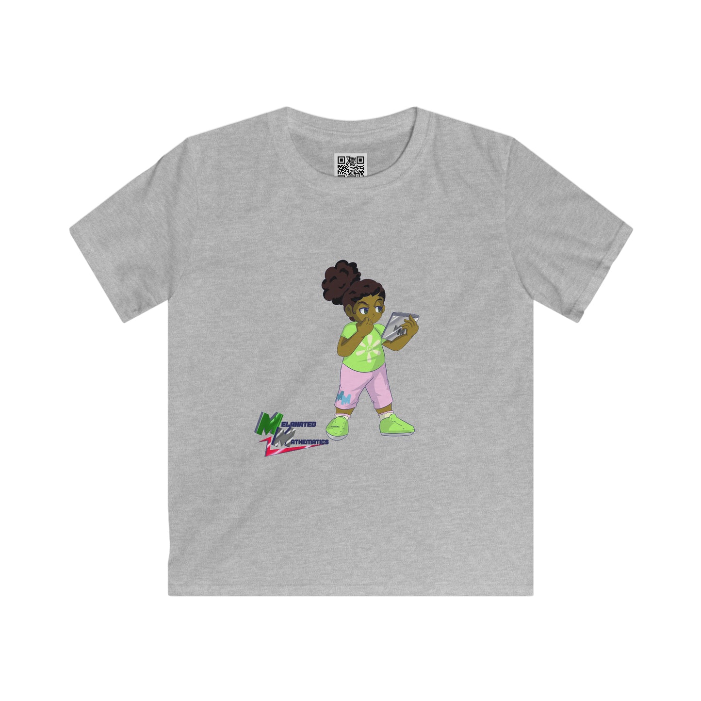 Melanated Mathematics "Studious" Kids Tee + Grades K-1 Workbook Download - EDU HUSTLE