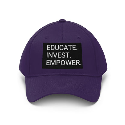 EDUCATE.INVEST.EMPOWER. Cap - EDU HUSTLE