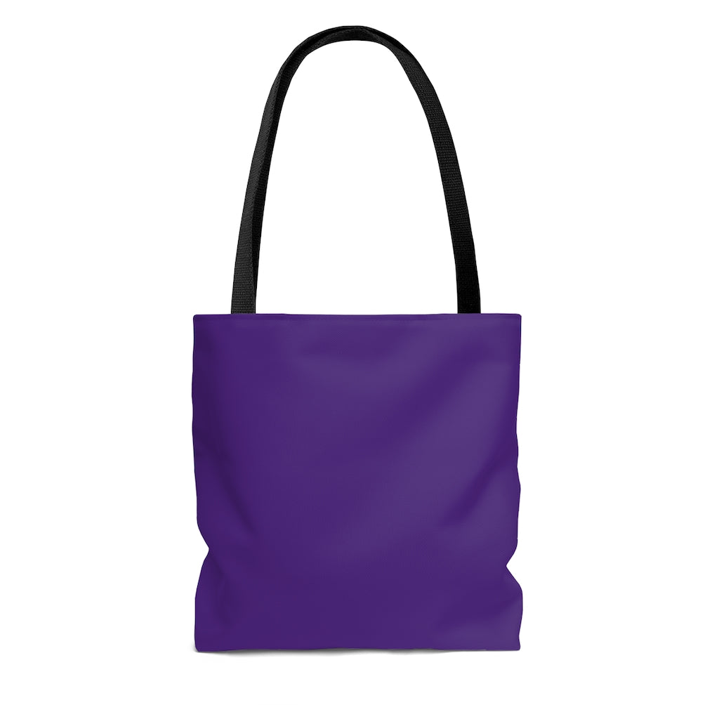 TEACH AND L(EARN) Tote Bag (Purple/White) - EDU HUSTLE