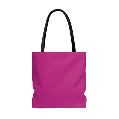 TEACH AND L(EARN) Tote Bag (Pink/White) - EDU HUSTLE