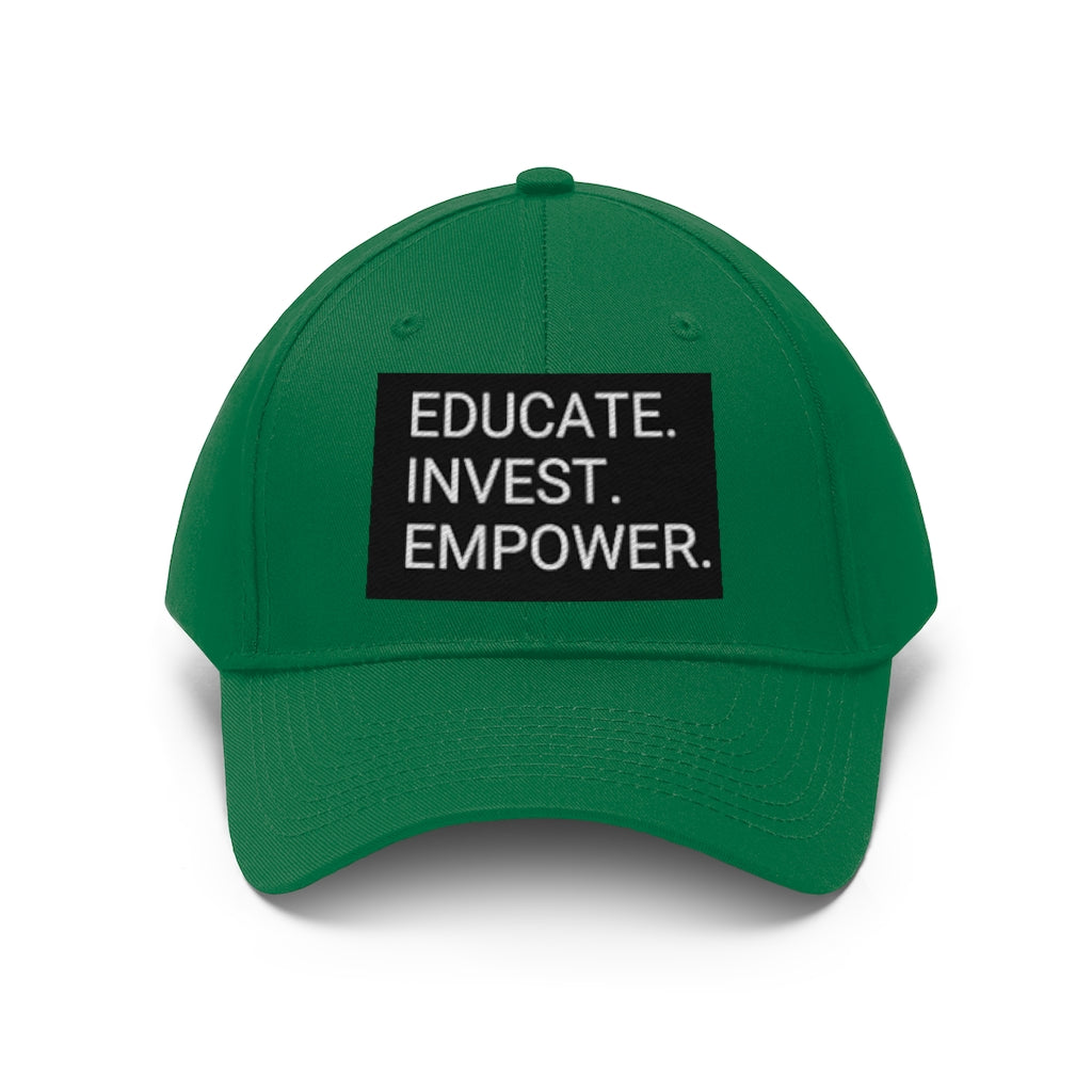 EDUCATE.INVEST.EMPOWER. Cap - EDU HUSTLE