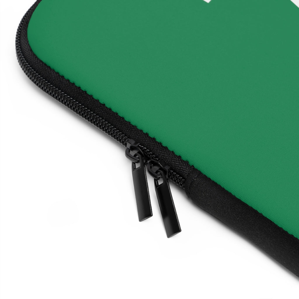 TEACH AND L(EARN) Laptop Sleeve (Green) - EDU HUSTLE