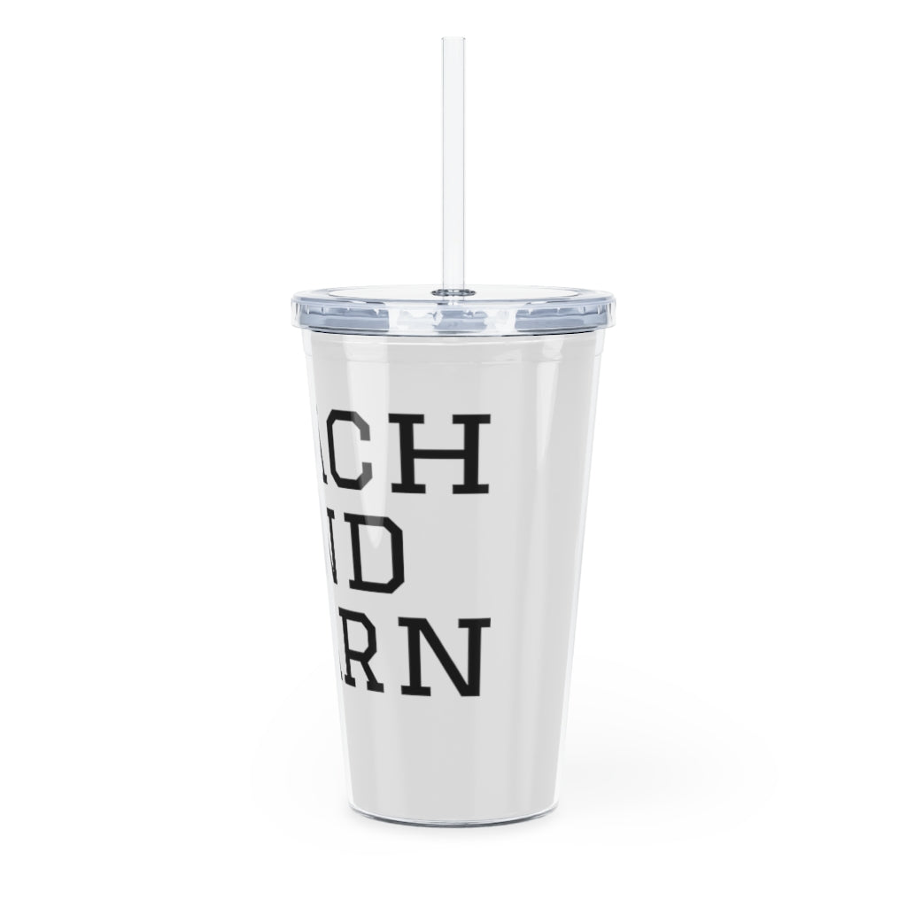 TEACH AND L(EARN) Tumbler with Straw - EDU HUSTLE