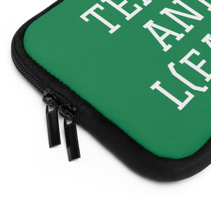 TEACH AND L(EARN) Laptop Sleeve (Green) - EDU HUSTLE